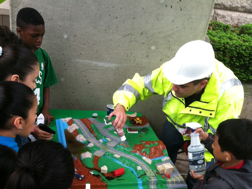 City of Lowell youth learn how stormwater runoff impacts water quality during Lowell Civic Day